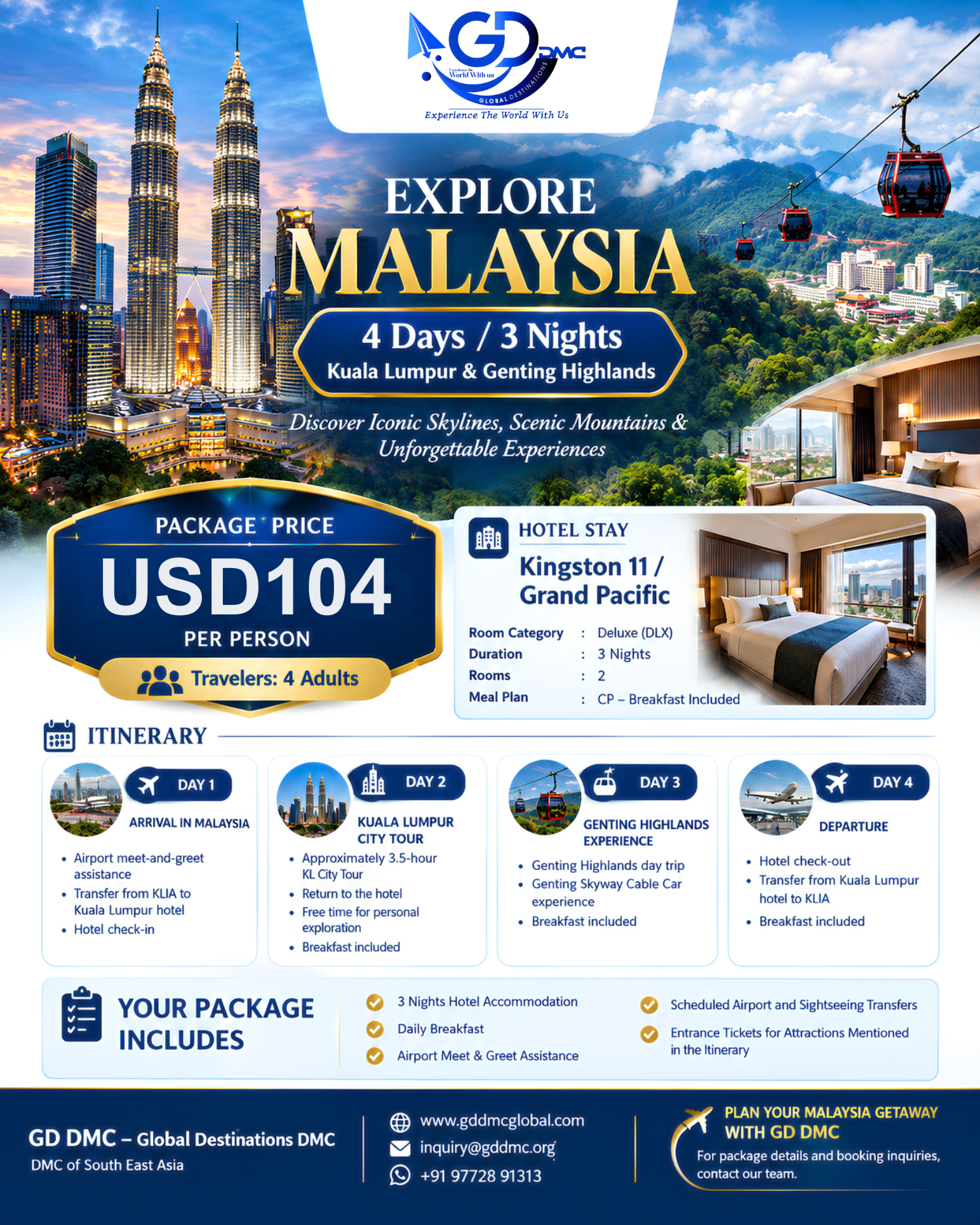 Best of Kuala Lumpur & Genting Highlands Getaway